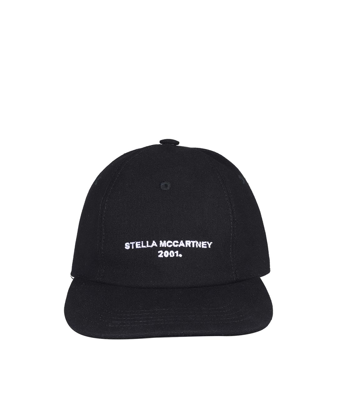 STELLA MCCARTNEY Черная хлопковая кепка, фото 1