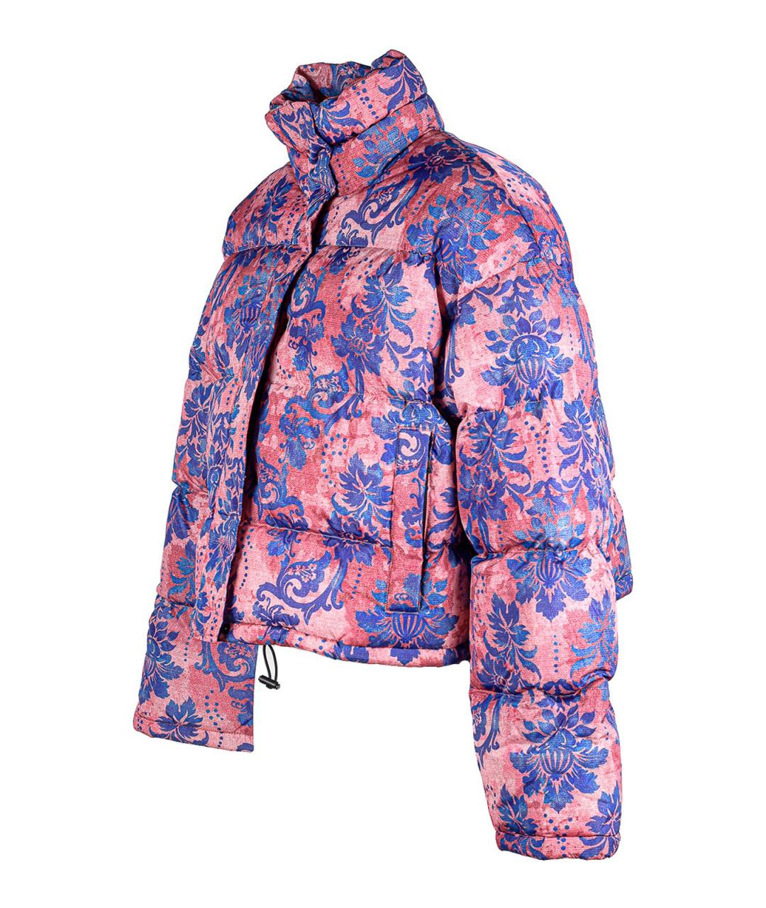 VERSACE JEANS COUTURE Розовый полиэстеровый пуховик, фото 3