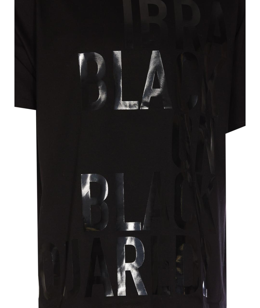 DSQUARED2 Черная хлопковая футболка, фото 4