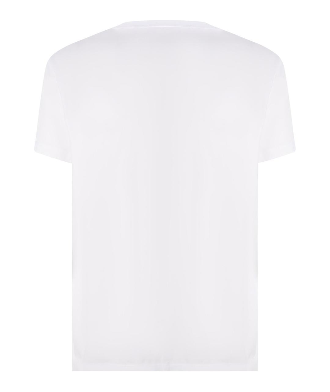 MAISON MARGIELA Белая хлопковая футболка, фото 2
