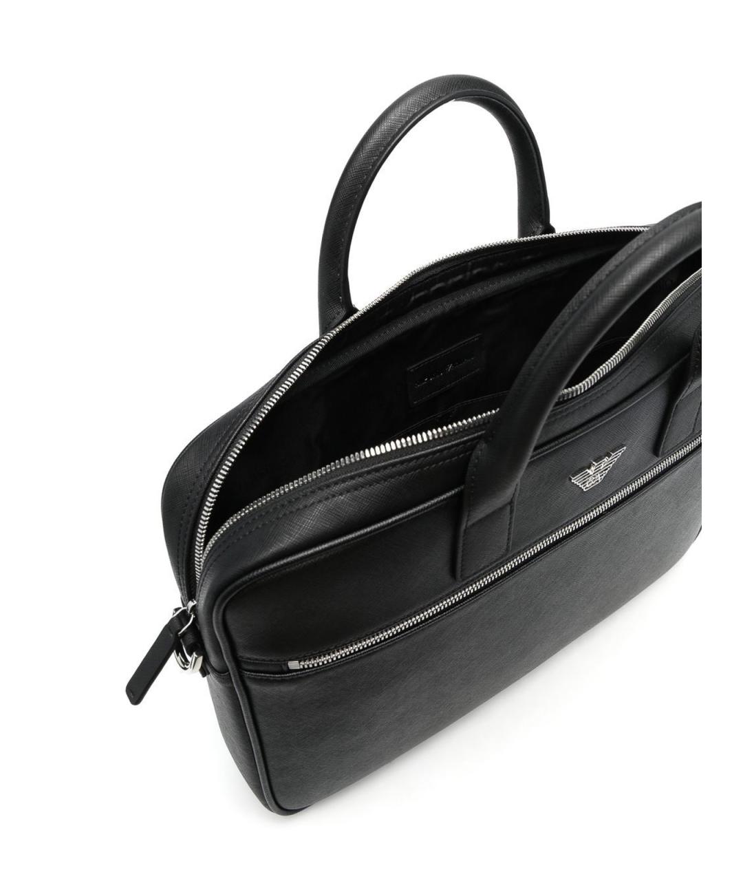 EMPORIO ARMANI Черный портфель, фото 4