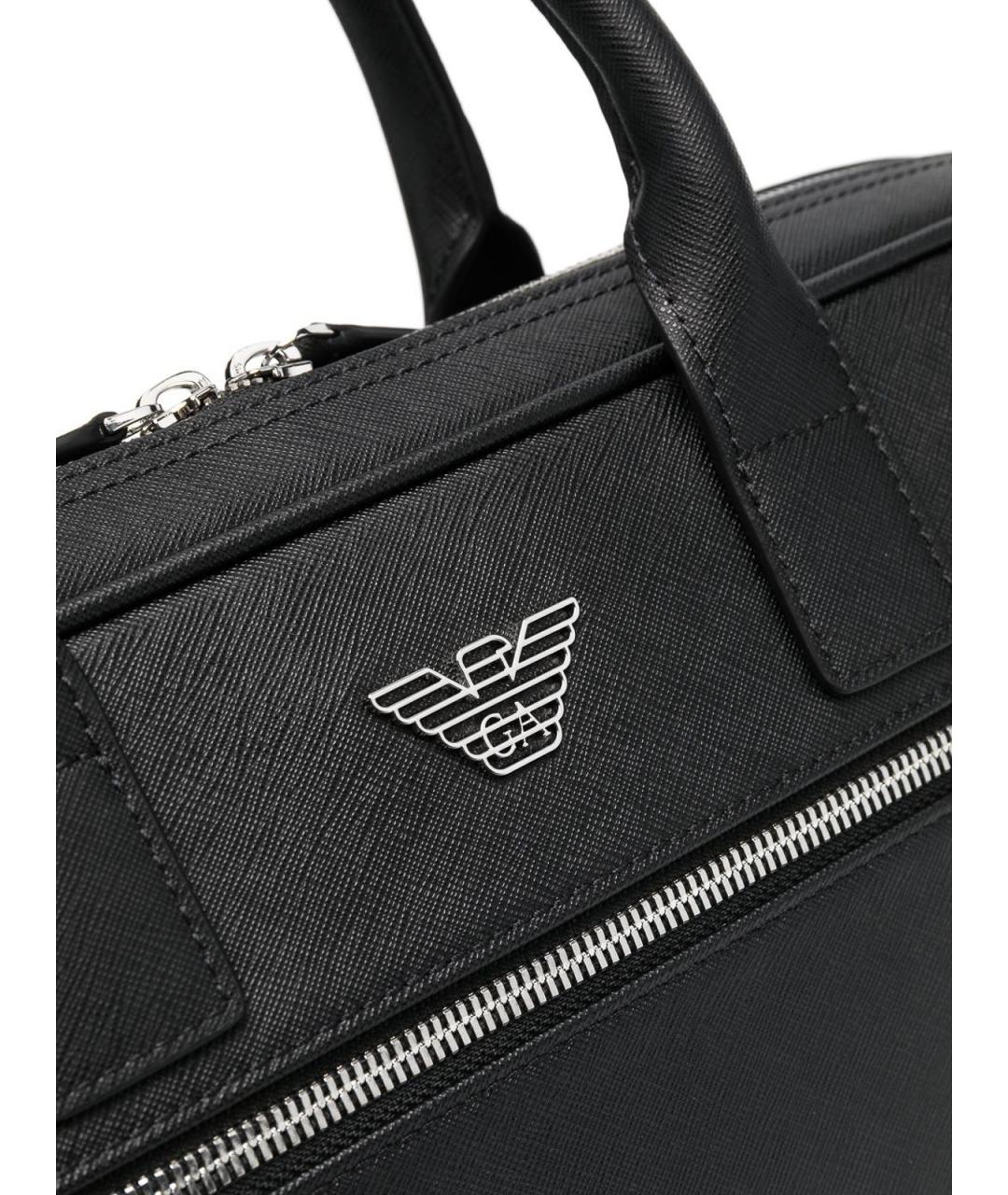 EMPORIO ARMANI Черный портфель, фото 3