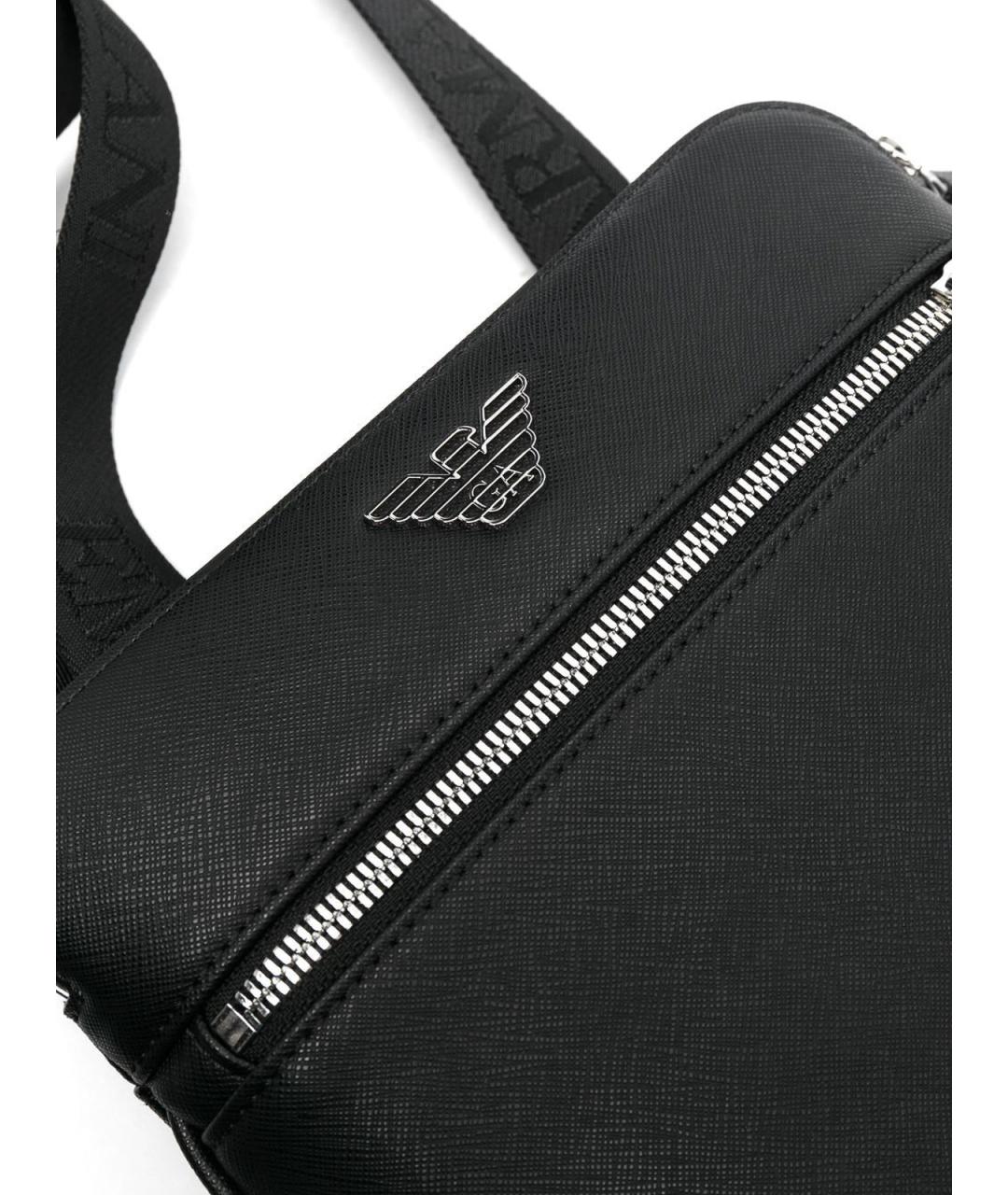 EMPORIO ARMANI Черная сумка на плечо, фото 3