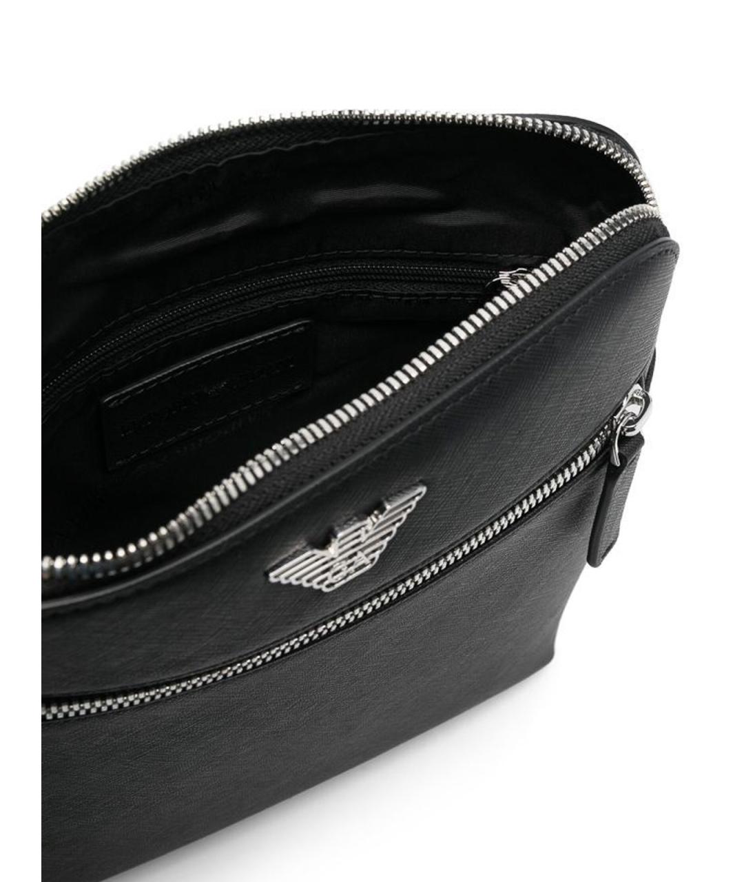 EMPORIO ARMANI Черная сумка на плечо, фото 4