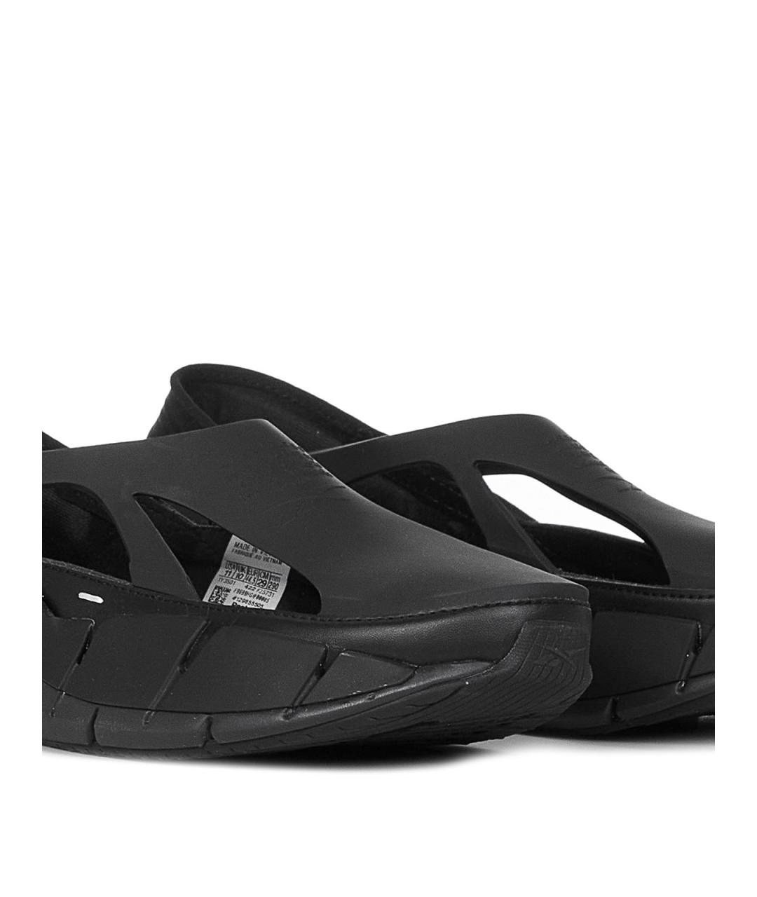 MAISON MARGIELA Черные резиновые низкие кроссовки / кеды, фото 5