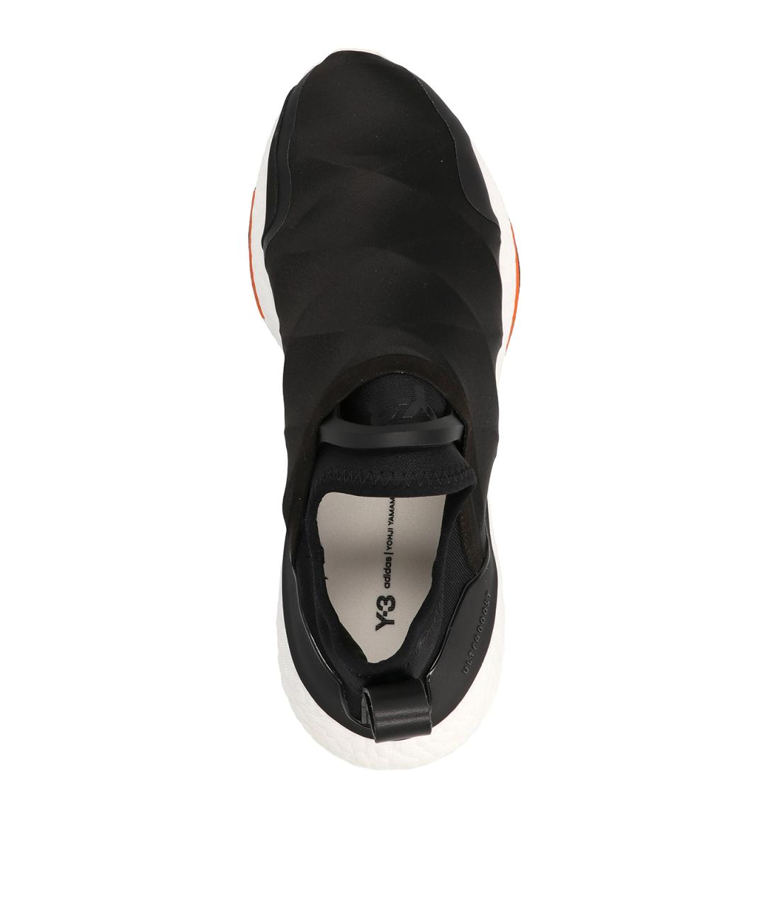 Y-3 Черные текстильные низкие кроссовки / кеды, фото 3
