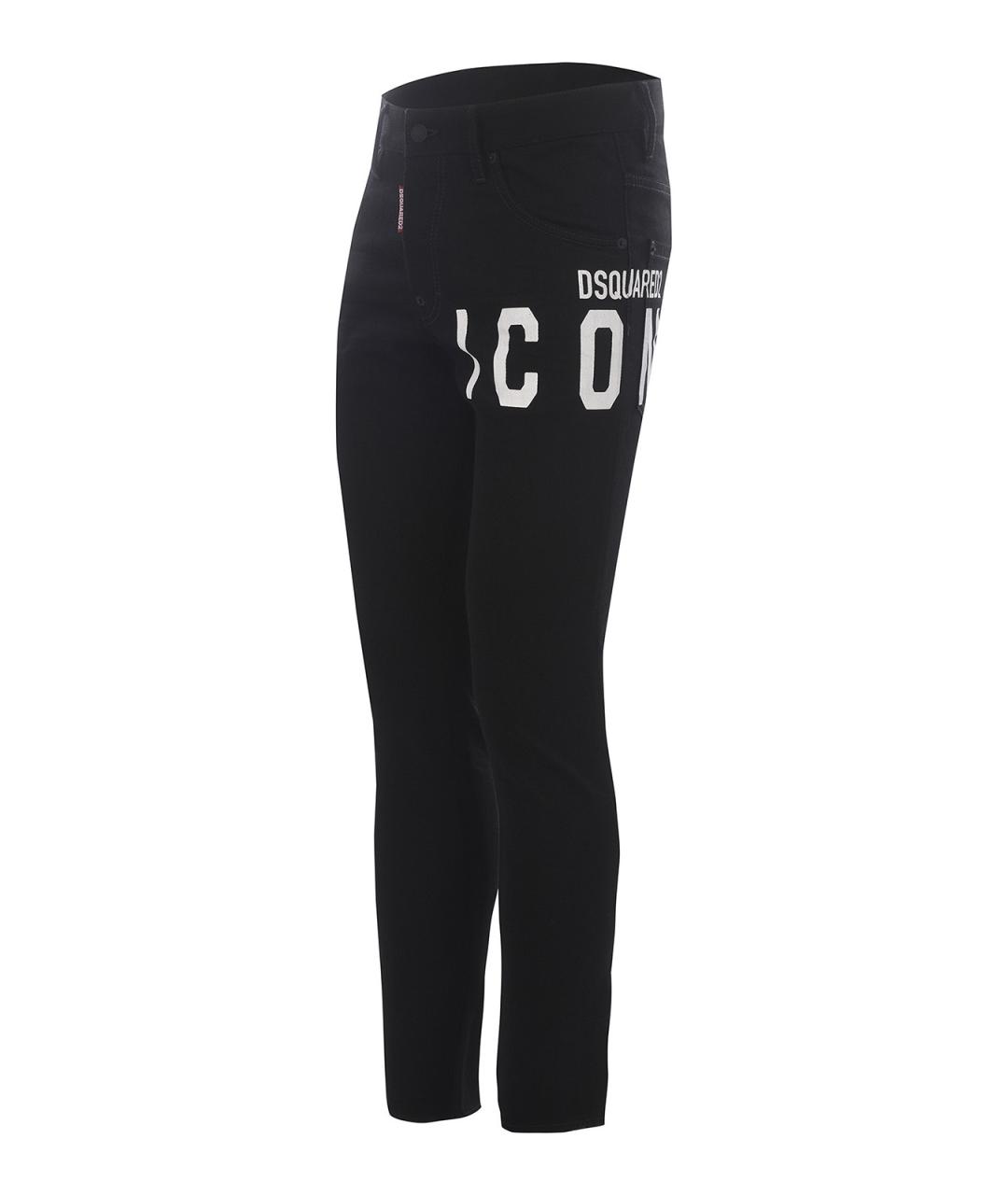 DSQUARED2 Синие хлопковые прямые джинсы, фото 3