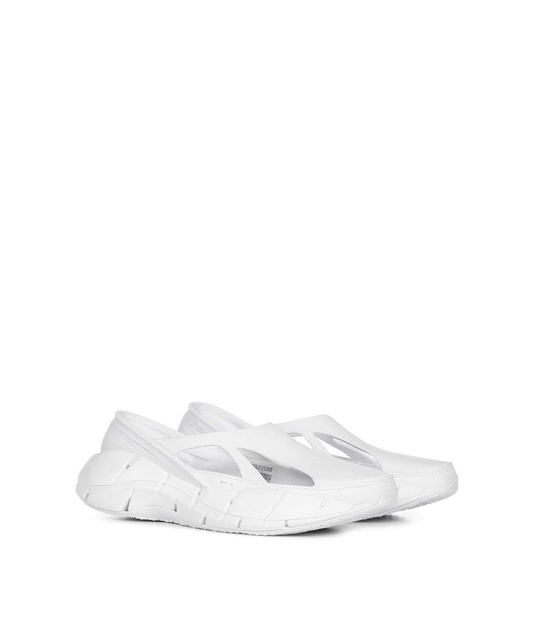 MAISON MARGIELA Белые резиновые низкие кроссовки / кеды, фото 2