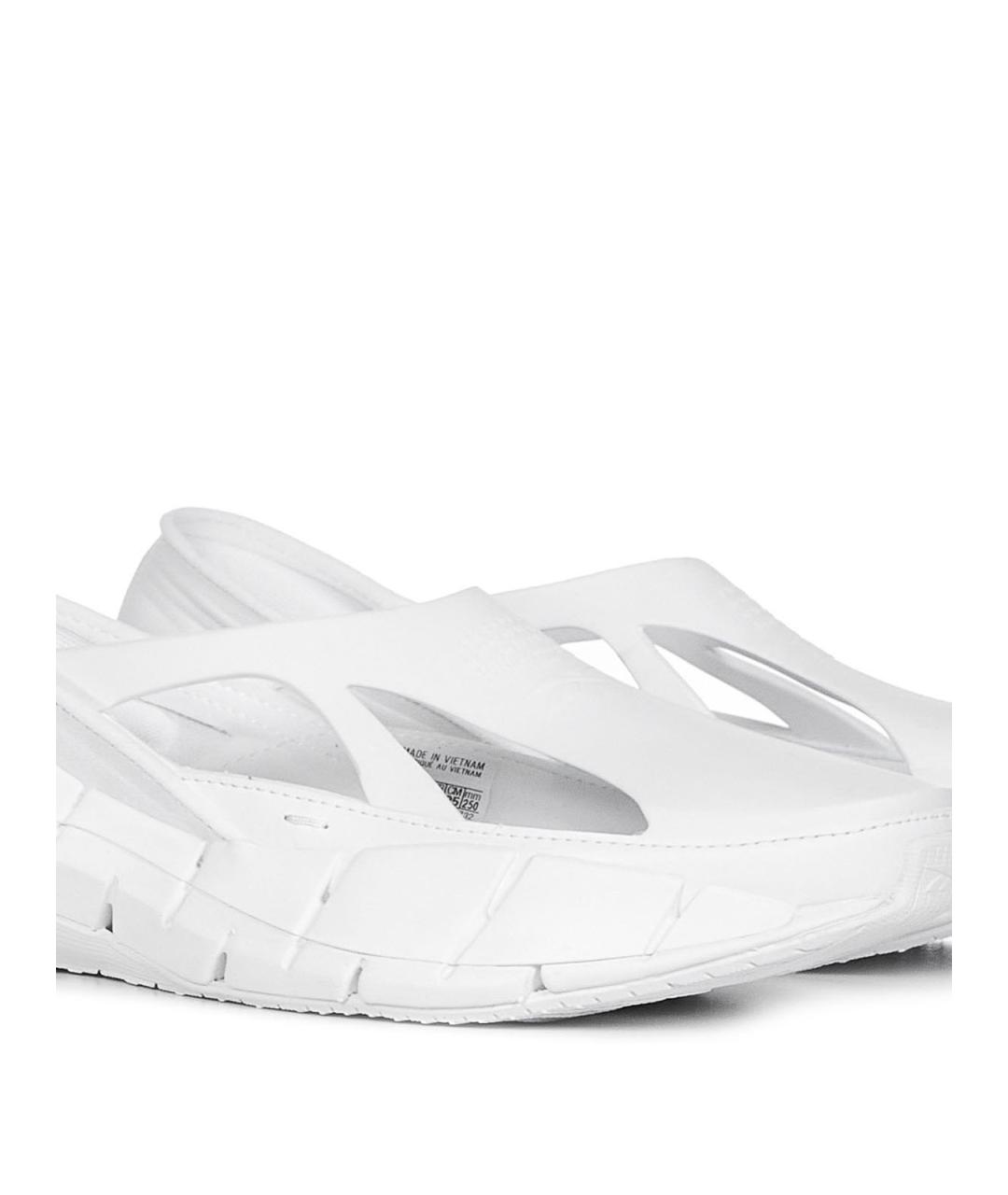 MAISON MARGIELA Белые резиновые низкие кроссовки / кеды, фото 5