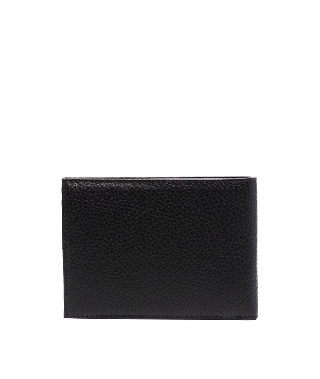 EMPORIO ARMANI Черный кожаный кошелек, фото 2