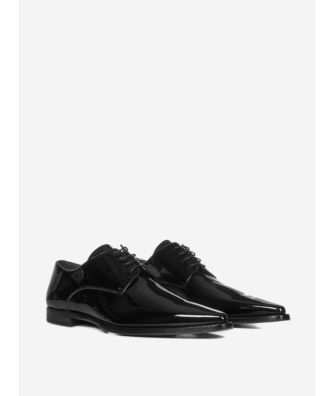 DSQUARED2 Черные туфли из лакированной кожи, фото 2