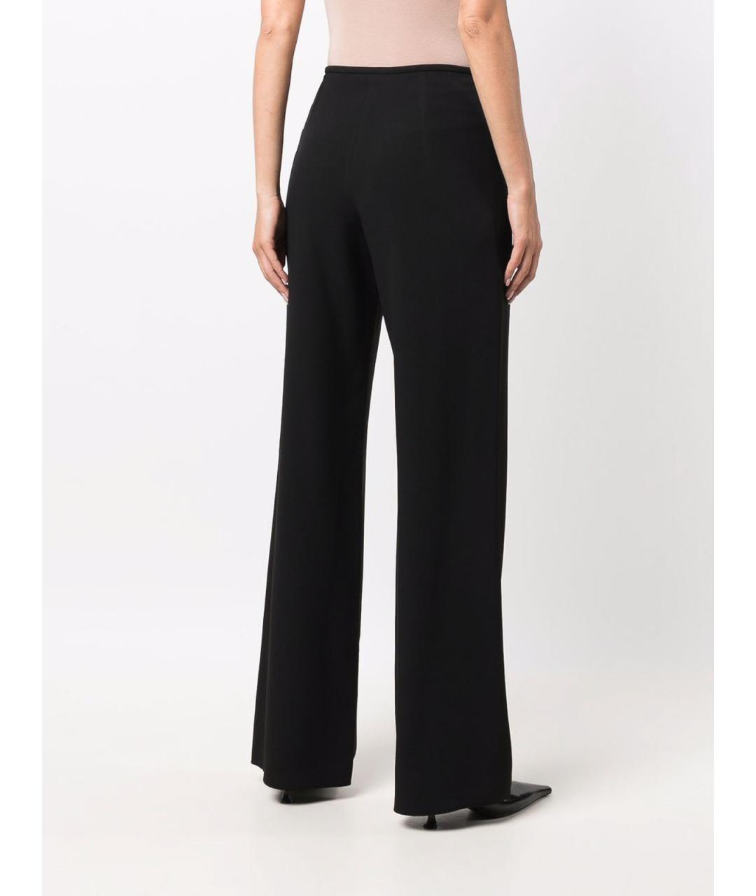 EMPORIO ARMANI Черные вискозные брюки широкие, фото 4