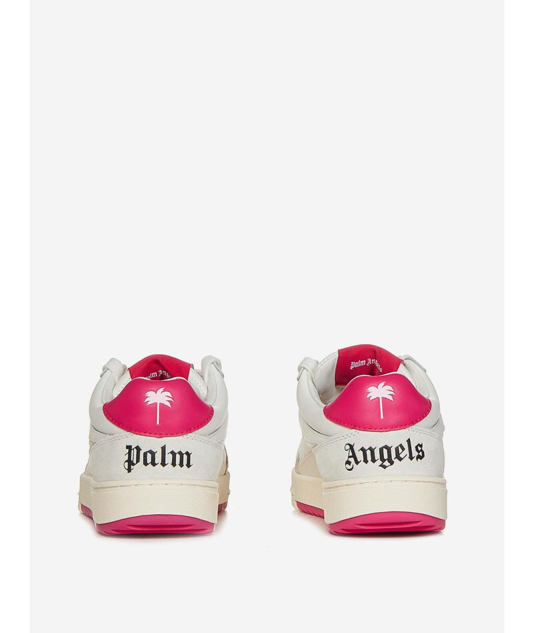 PALM ANGELS Белые кожаные кроссовки, фото 3