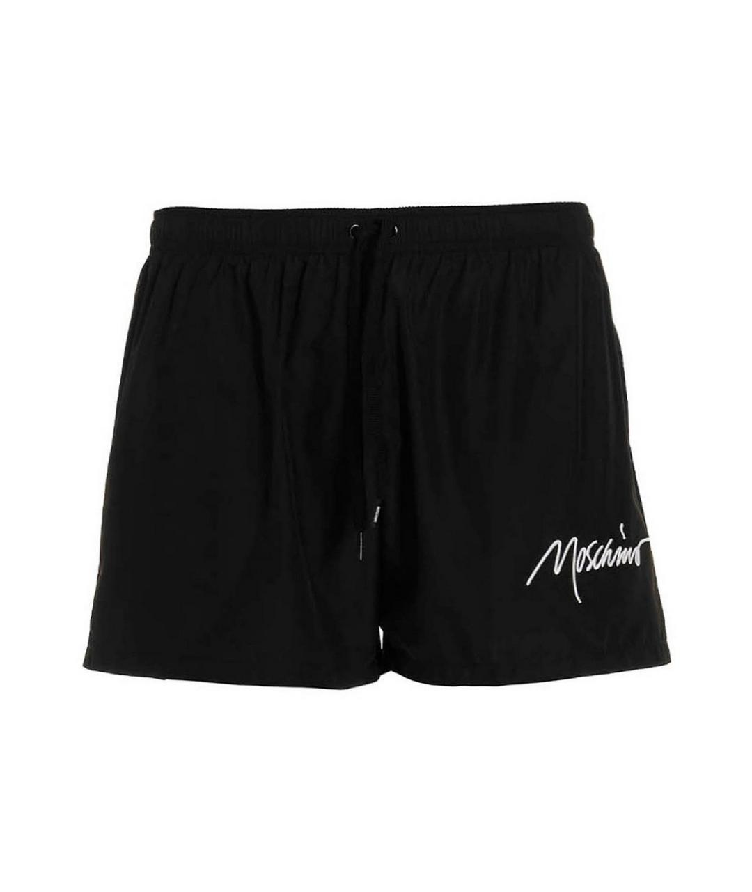 MOSCHINO Черные полиэстеровые плавки, фото 1