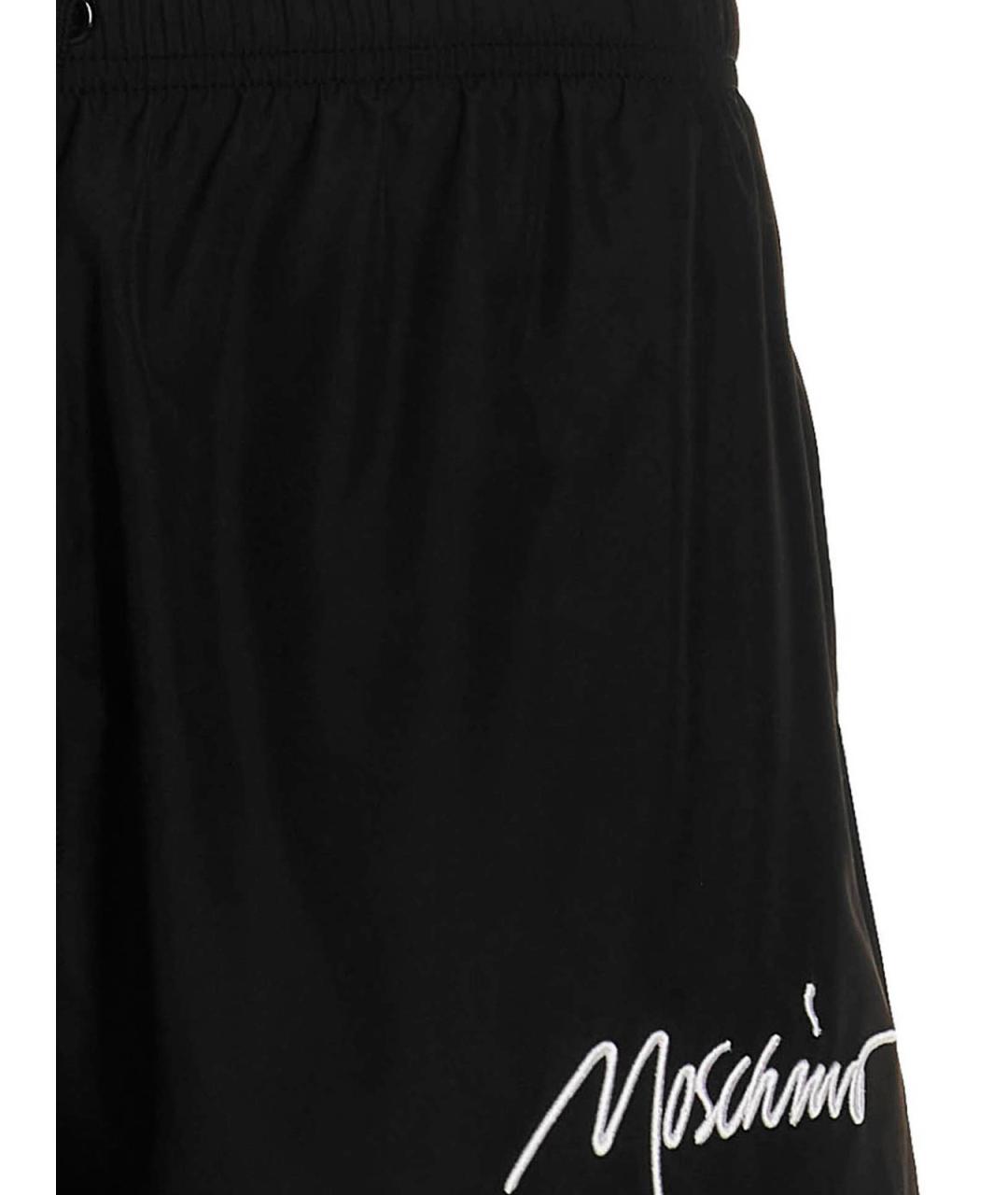 MOSCHINO Черные полиэстеровые плавки, фото 3