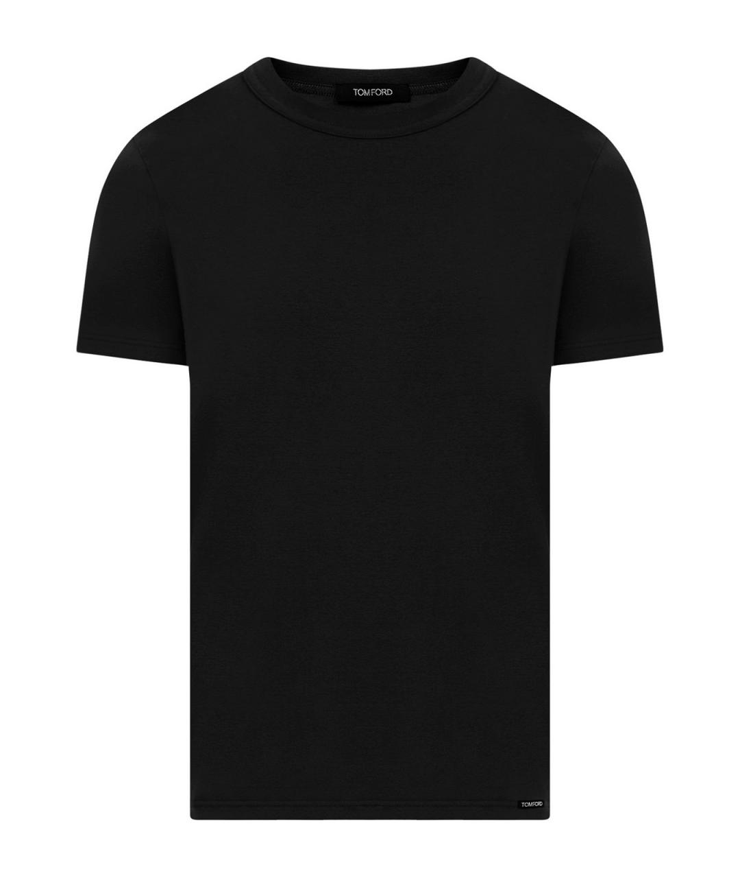 TOM FORD Черная хлопковая футболка, фото 1