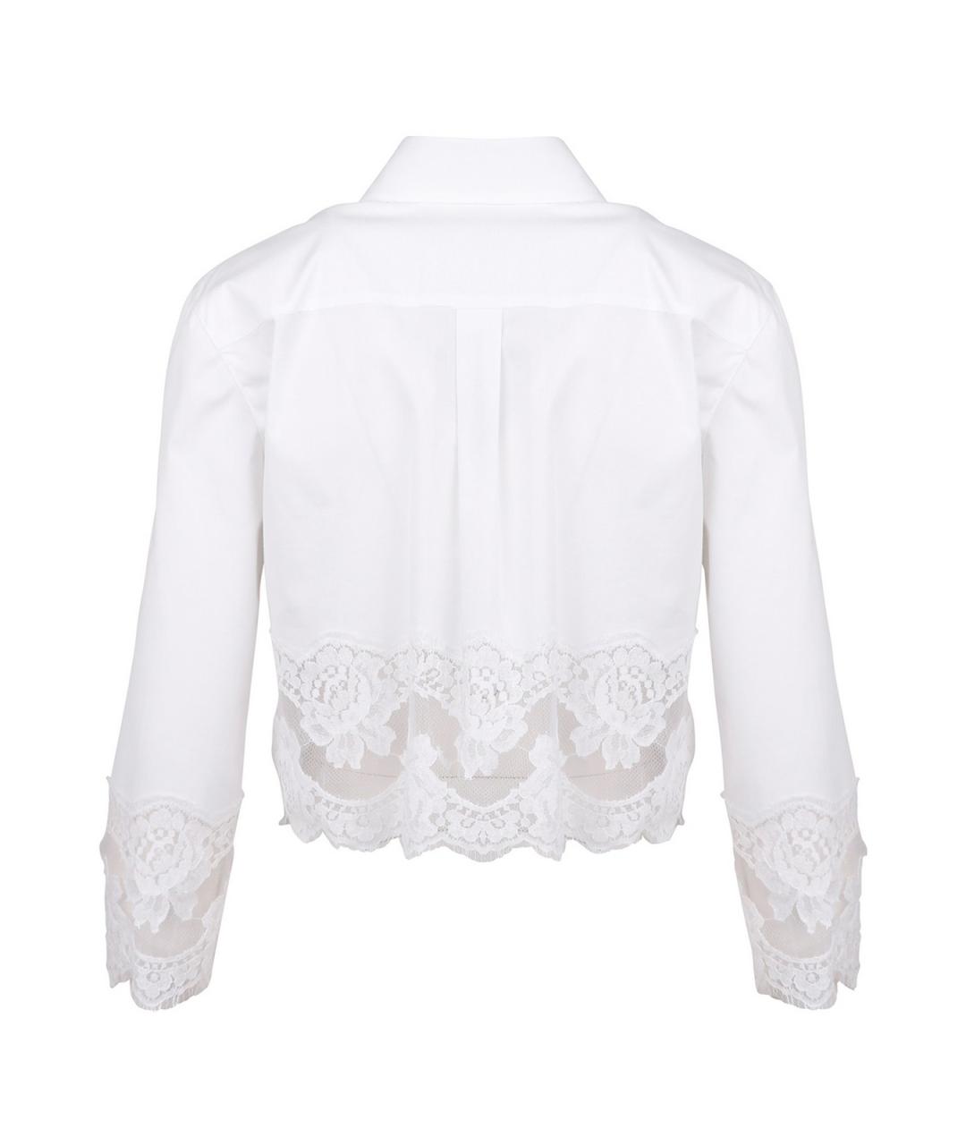 DOLCE&GABBANA Белая хлопковая рубашка, фото 2