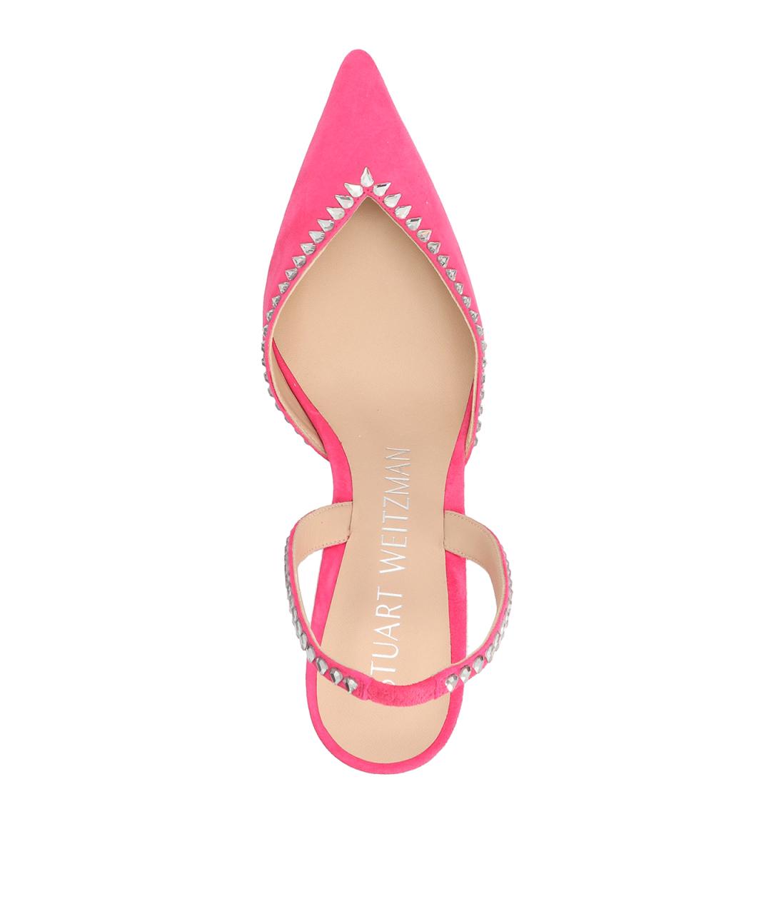 STUART WEITZMAN Фуксия замшевые туфли, фото 3