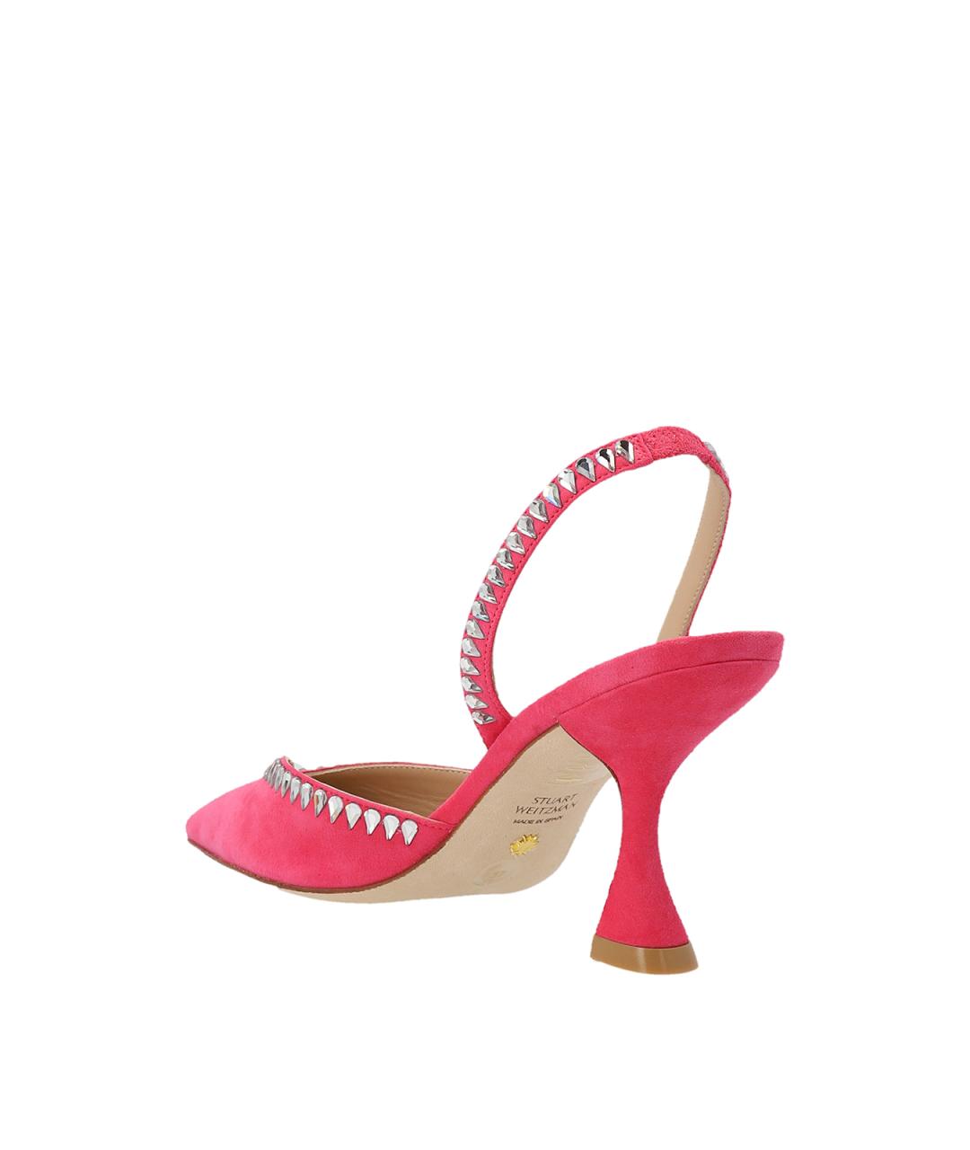 STUART WEITZMAN Фуксия замшевые туфли, фото 2