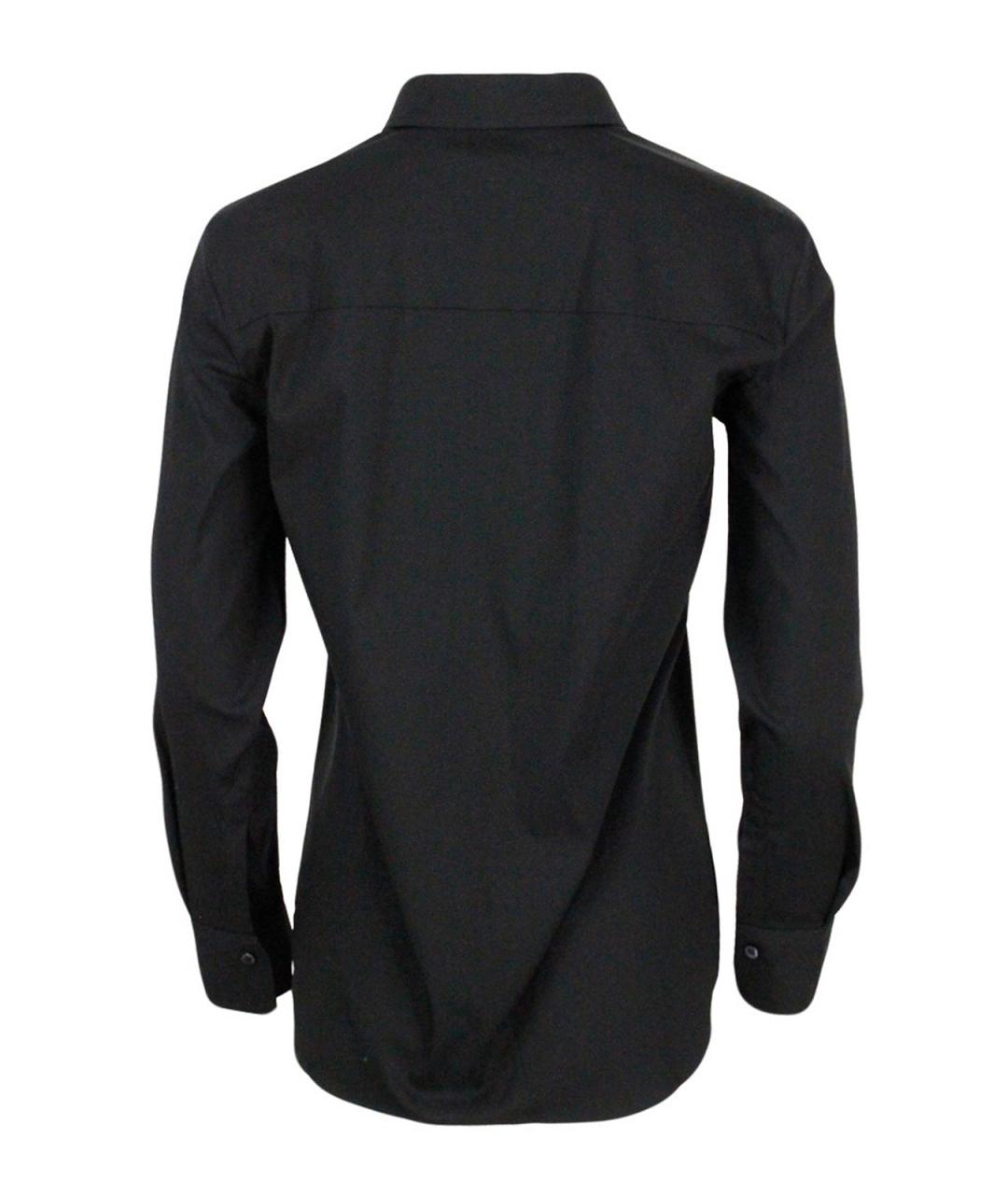 BRUNELLO CUCINELLI Черная хлопковая рубашка, фото 2