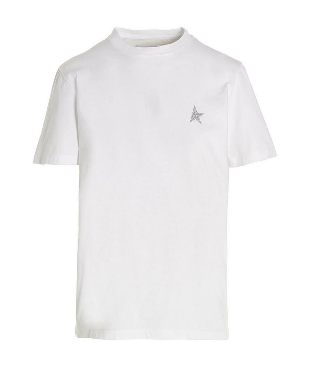 GOLDEN GOOSE Белая хлопковая футболка, фото 1