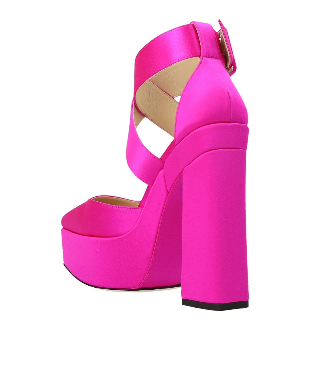 JIMMY CHOO Фуксия кожаные туфли, фото 2