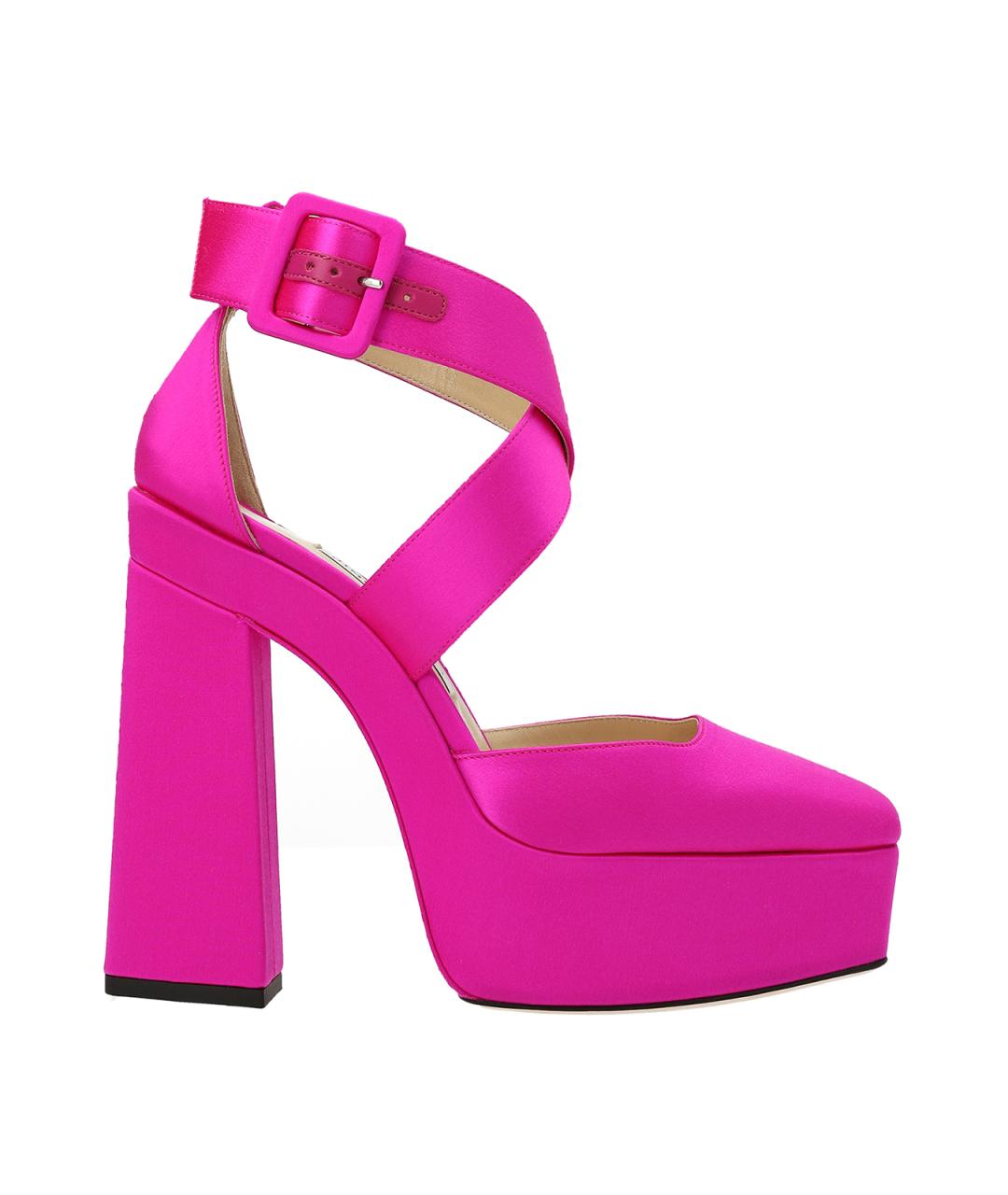 JIMMY CHOO Фуксия кожаные туфли, фото 1