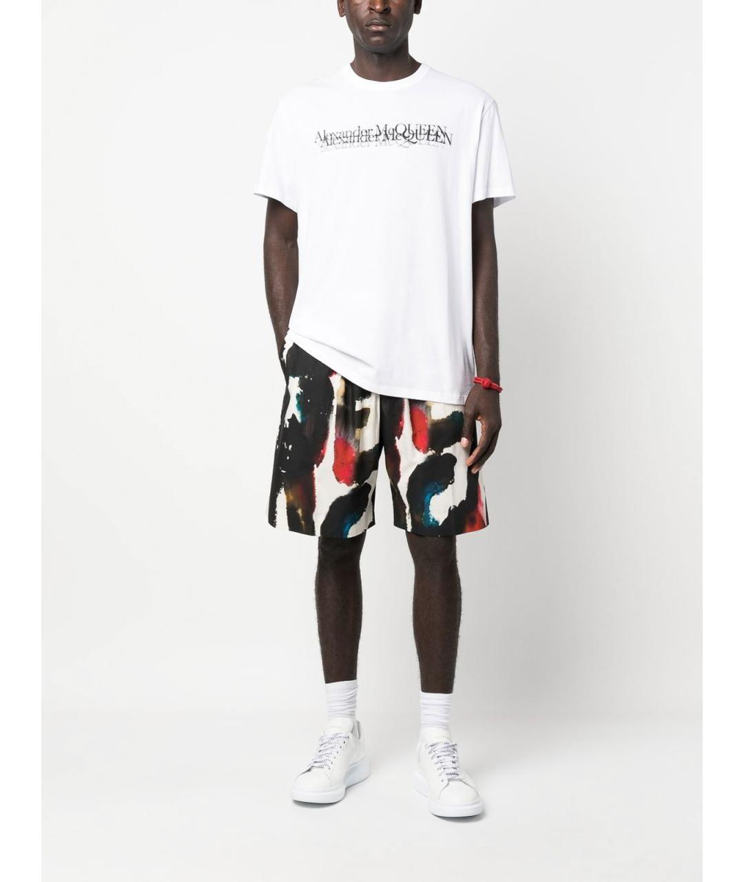 ALEXANDER MCQUEEN Мульти хлопковые шорты, фото 2