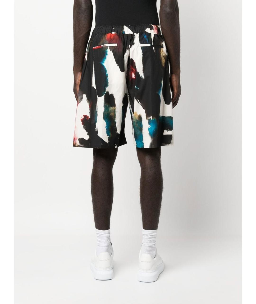 ALEXANDER MCQUEEN Мульти хлопковые шорты, фото 4