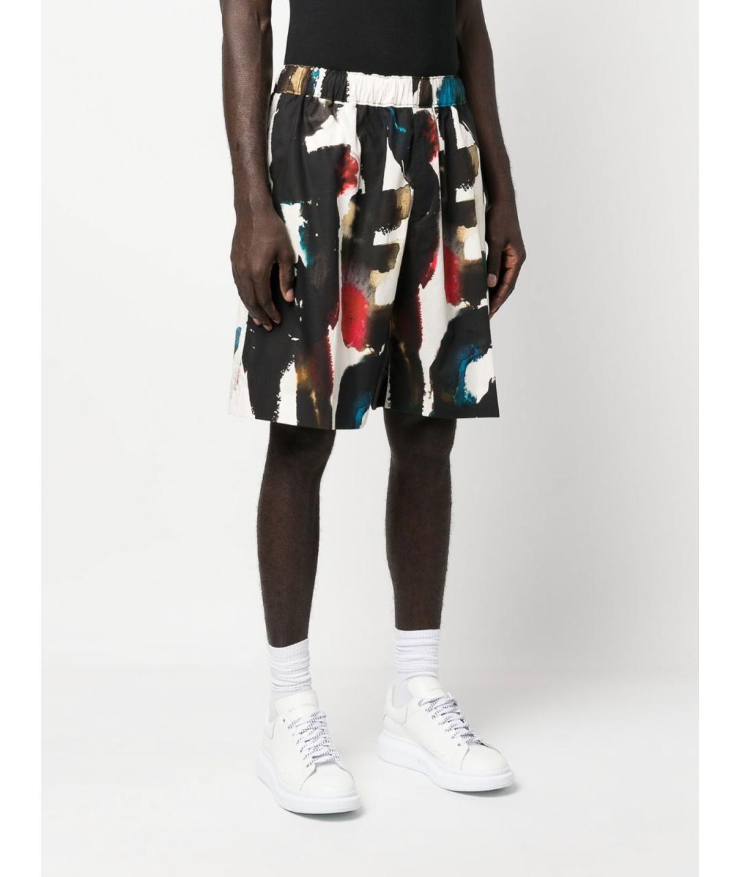 ALEXANDER MCQUEEN Мульти хлопковые шорты, фото 3