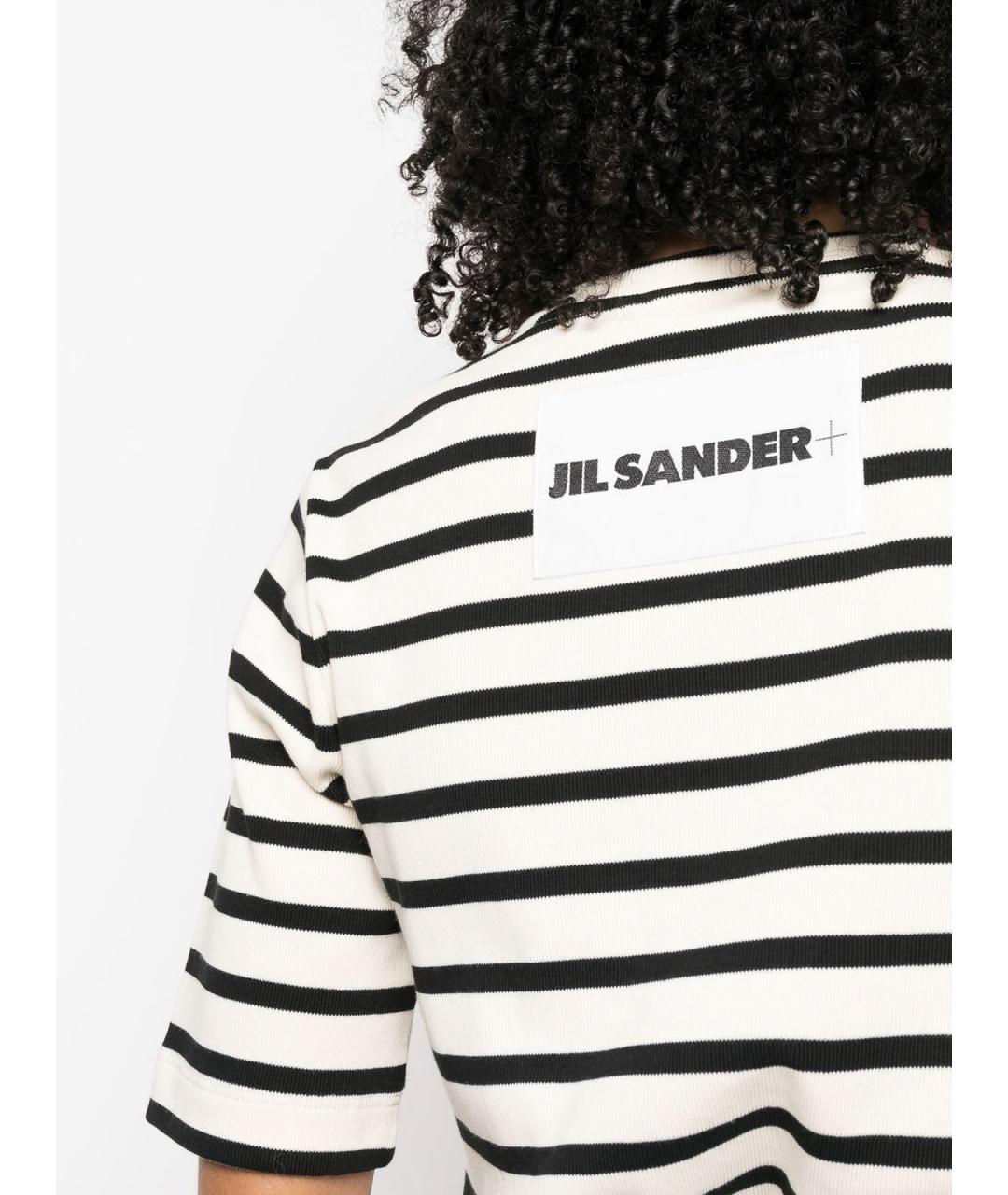 JIL SANDER Белая хлопковая футболка, фото 5