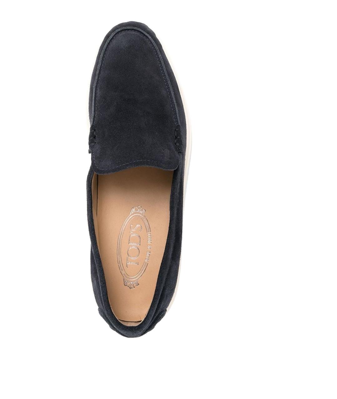 TOD'S Синие замшевые лоферы, фото 4