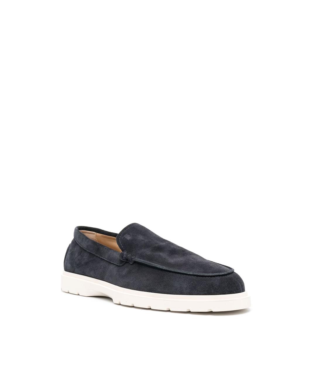 TOD'S Синие замшевые лоферы, фото 2