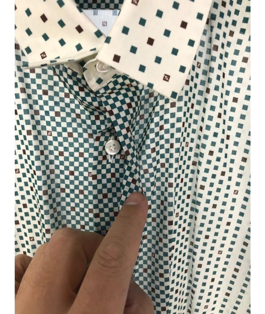 FENDI Хлопковая классическая рубашка, фото 3