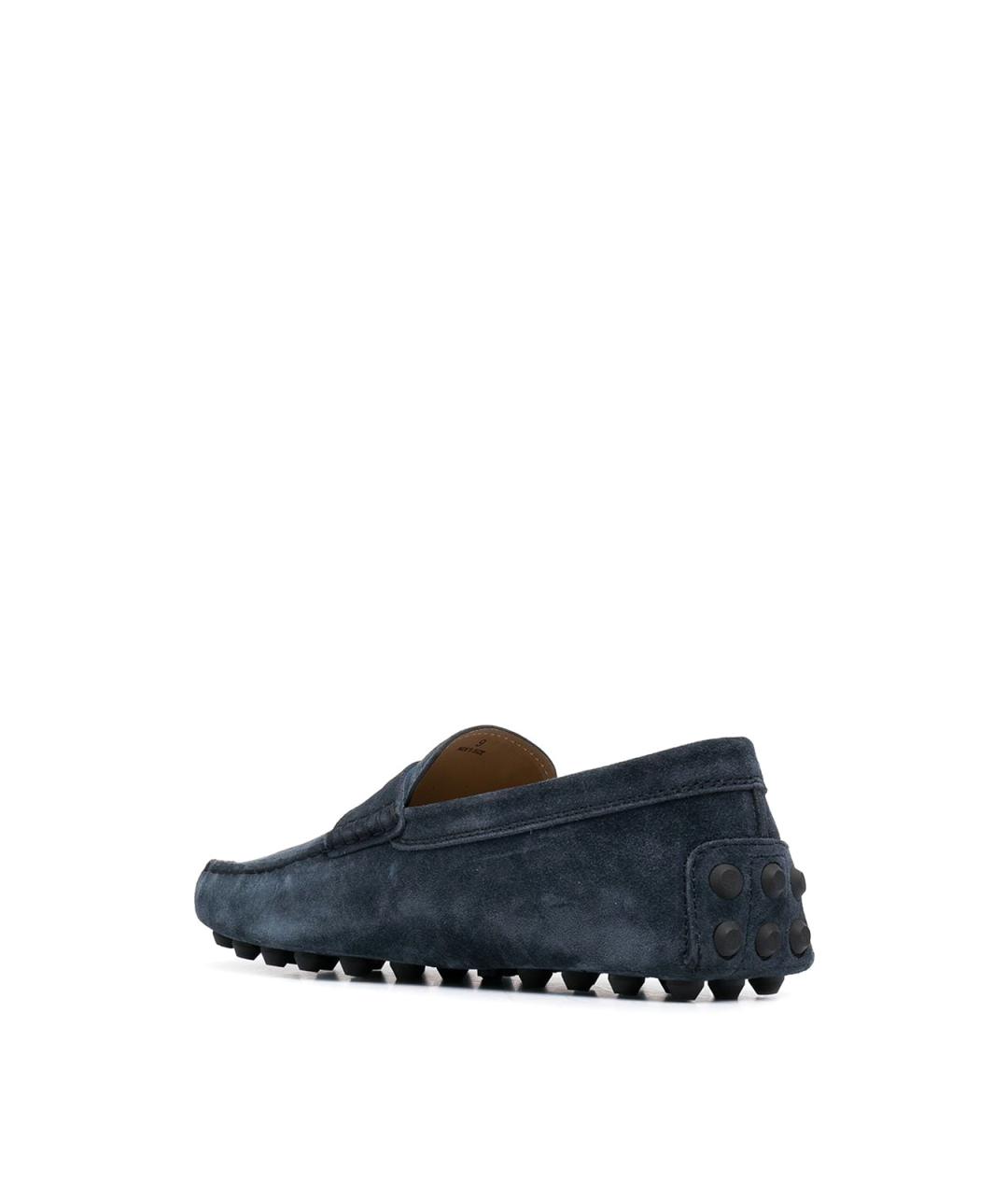 TOD'S Синие замшевые мокасины, фото 3