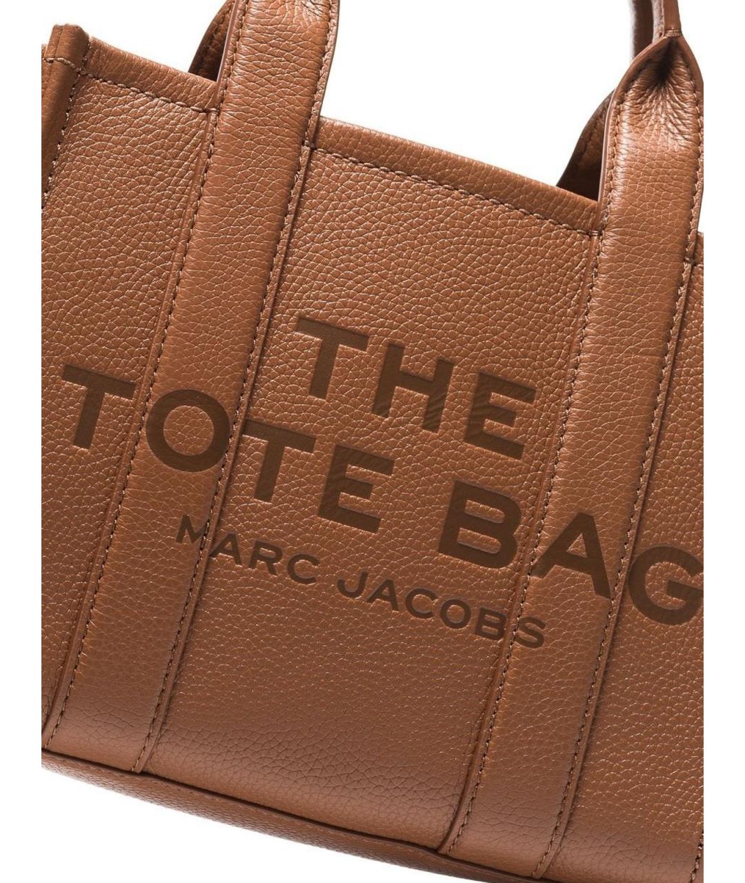 MARC JACOBS Коричневая кожаная сумка тоут, фото 3