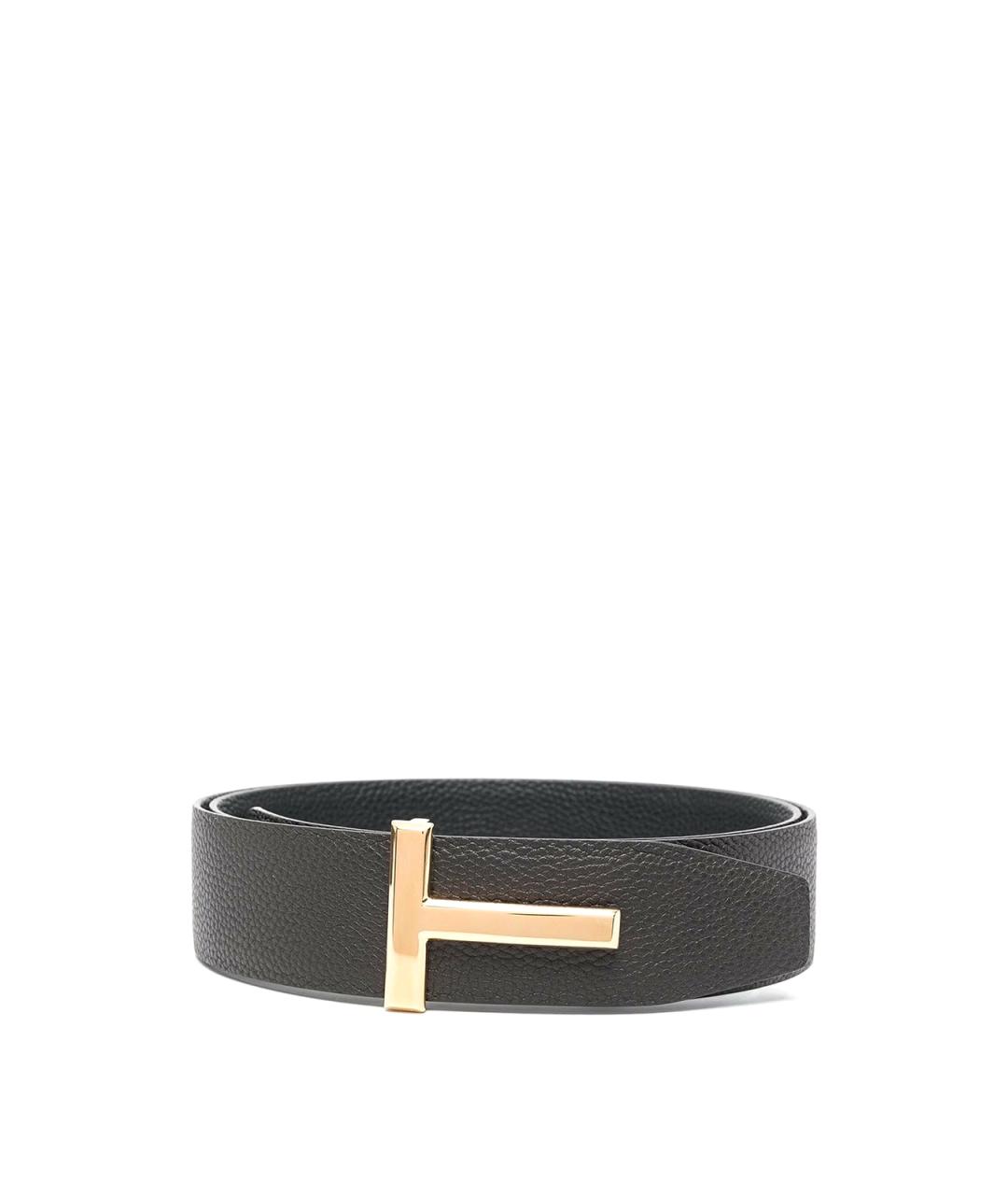 TOM FORD Коричневый кожаный ремень, фото 1