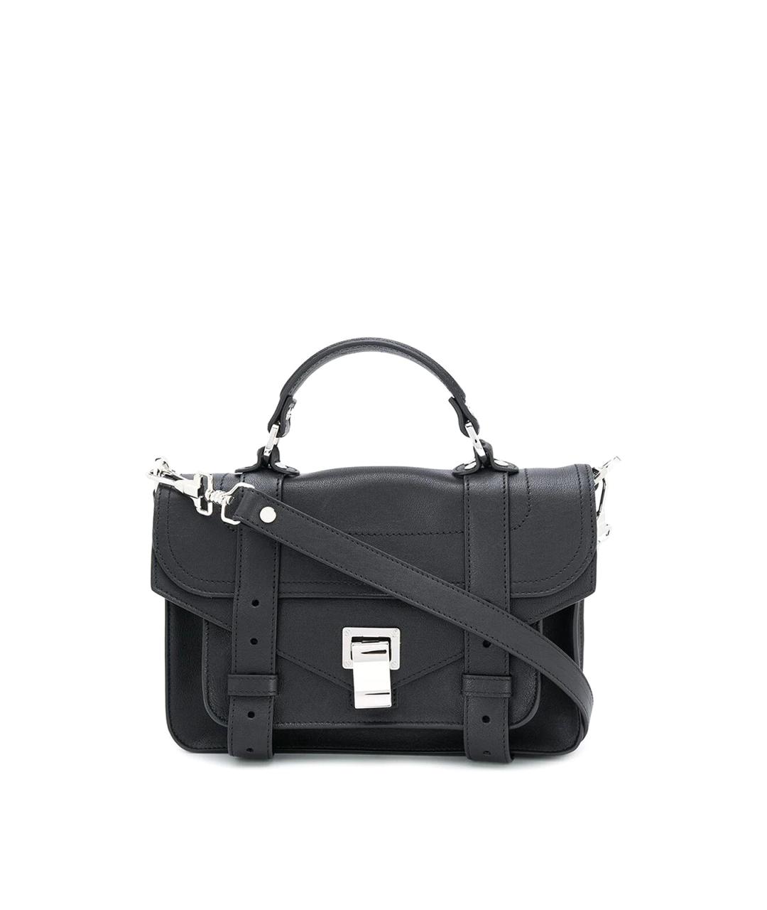 PROENZA SCHOULER Черная кожаная сумка через плечо, фото 1