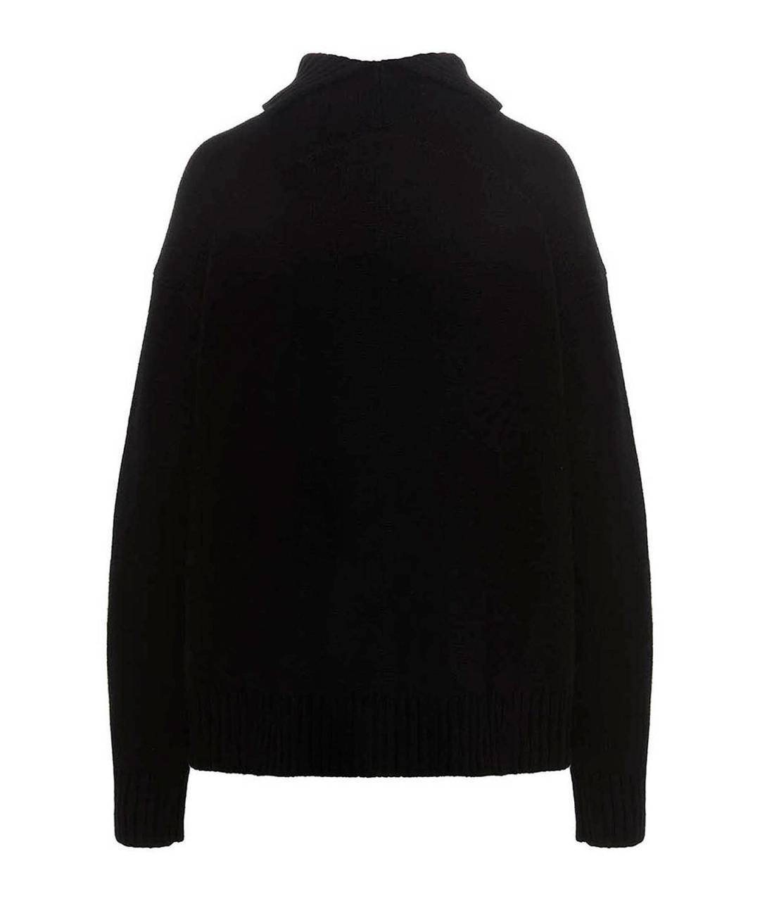 JIL SANDER Черный кашемировый джемпер / свитер, фото 2