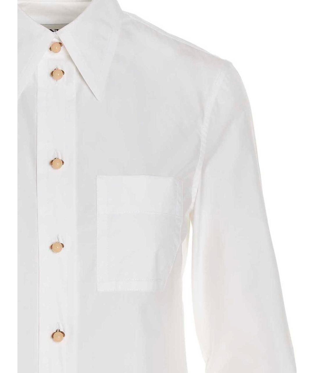 LANVIN Белая хлопковая рубашка, фото 3