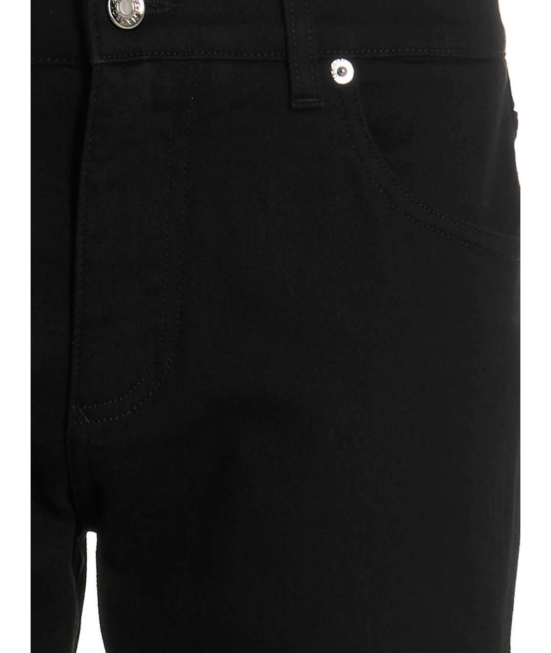 DOLCE&GABBANA Черные хлопковые прямые джинсы, фото 3