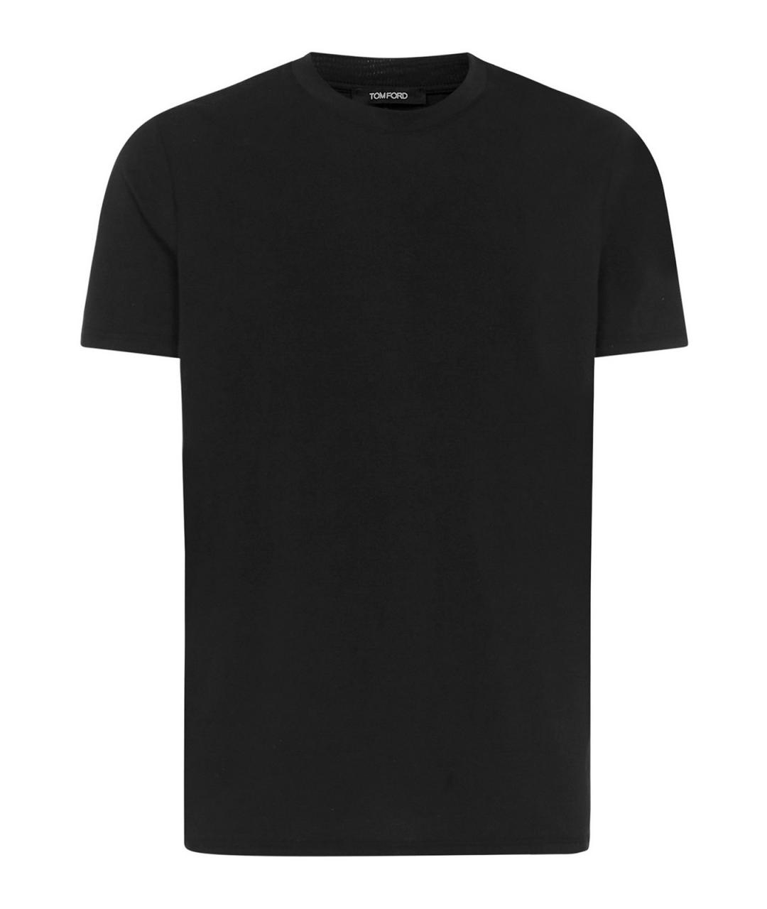 TOM FORD Черная хлопковая футболка, фото 1