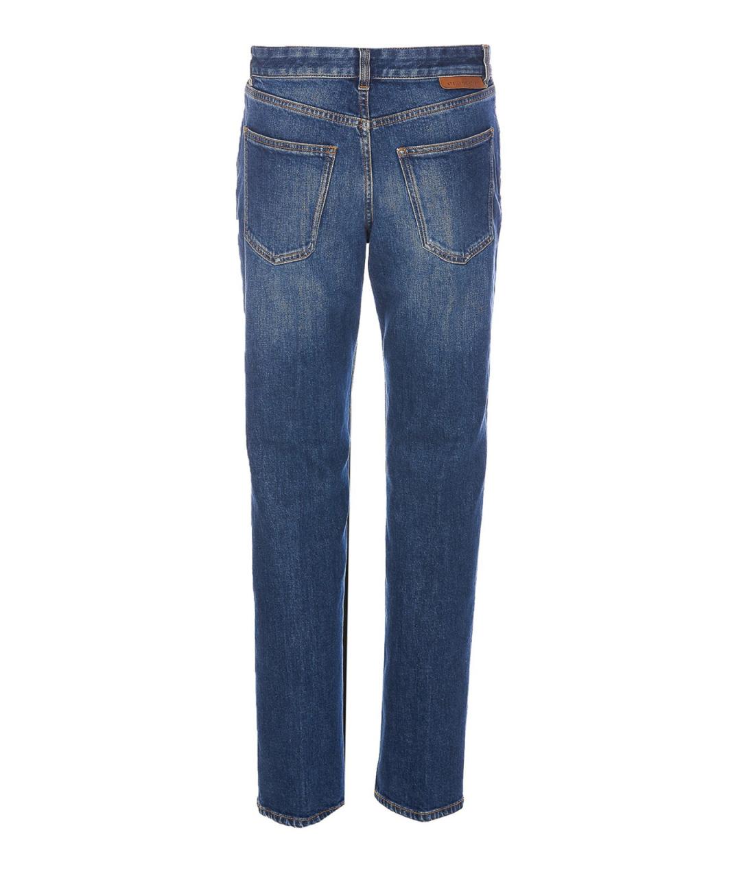 STELLA MCCARTNEY Синие хлопковые прямые джинсы, фото 2