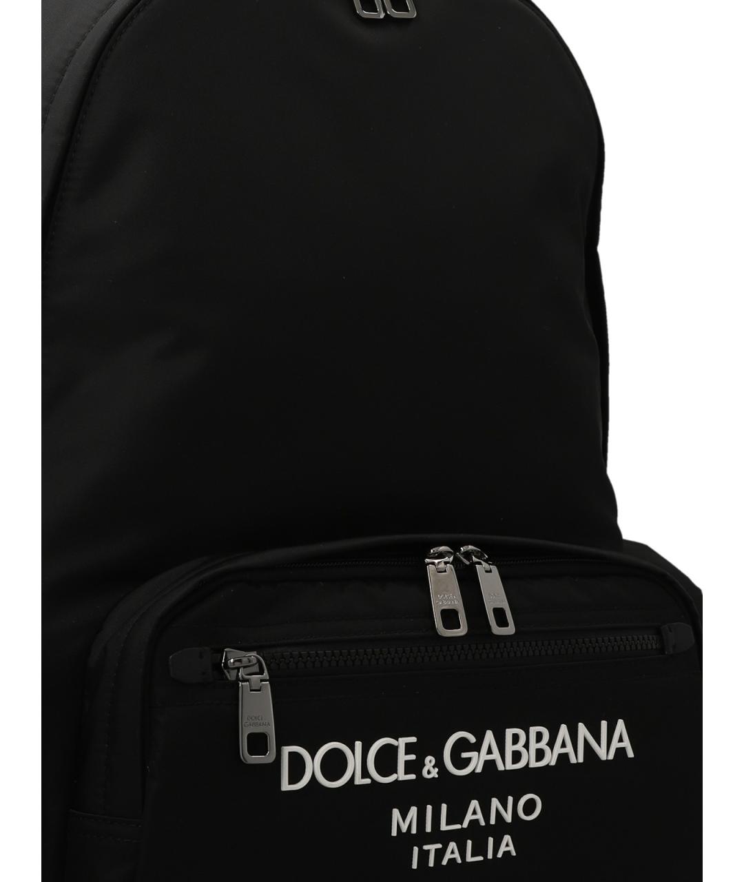 DOLCE&GABBANA Черный тканевый рюкзак, фото 3