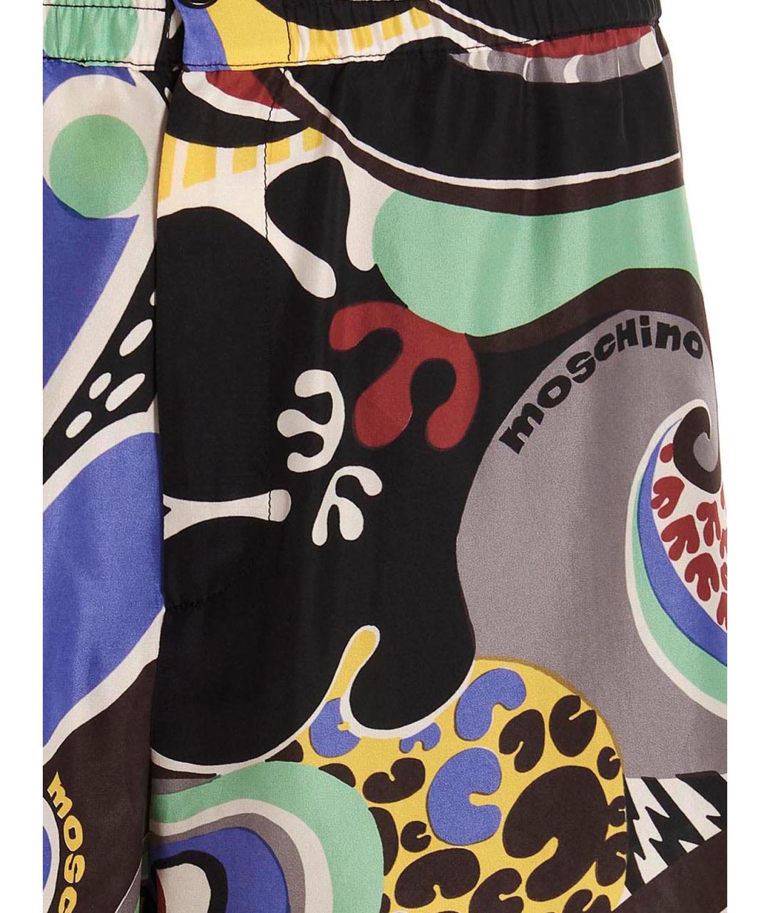 MOSCHINO Мульти шелковые шорты, фото 3
