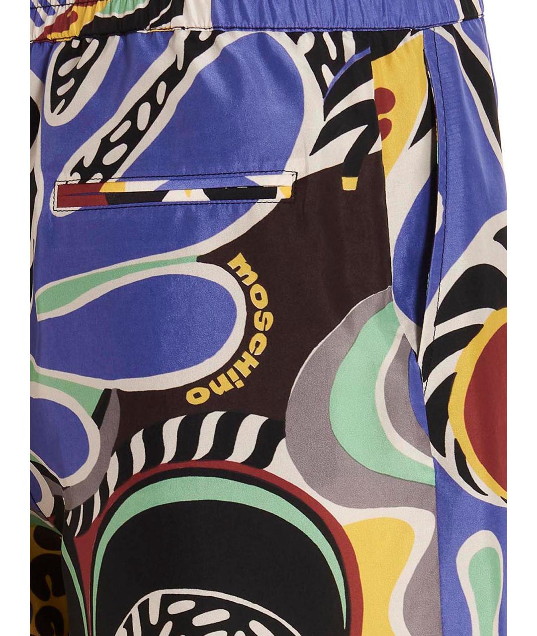 MOSCHINO Мульти шелковые шорты, фото 4