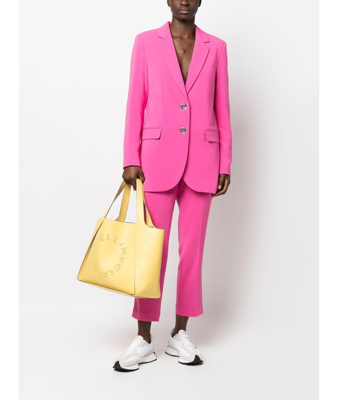 MICHAEL MICHAEL KORS Розовые полиэстеровые брюки широкие, фото 2