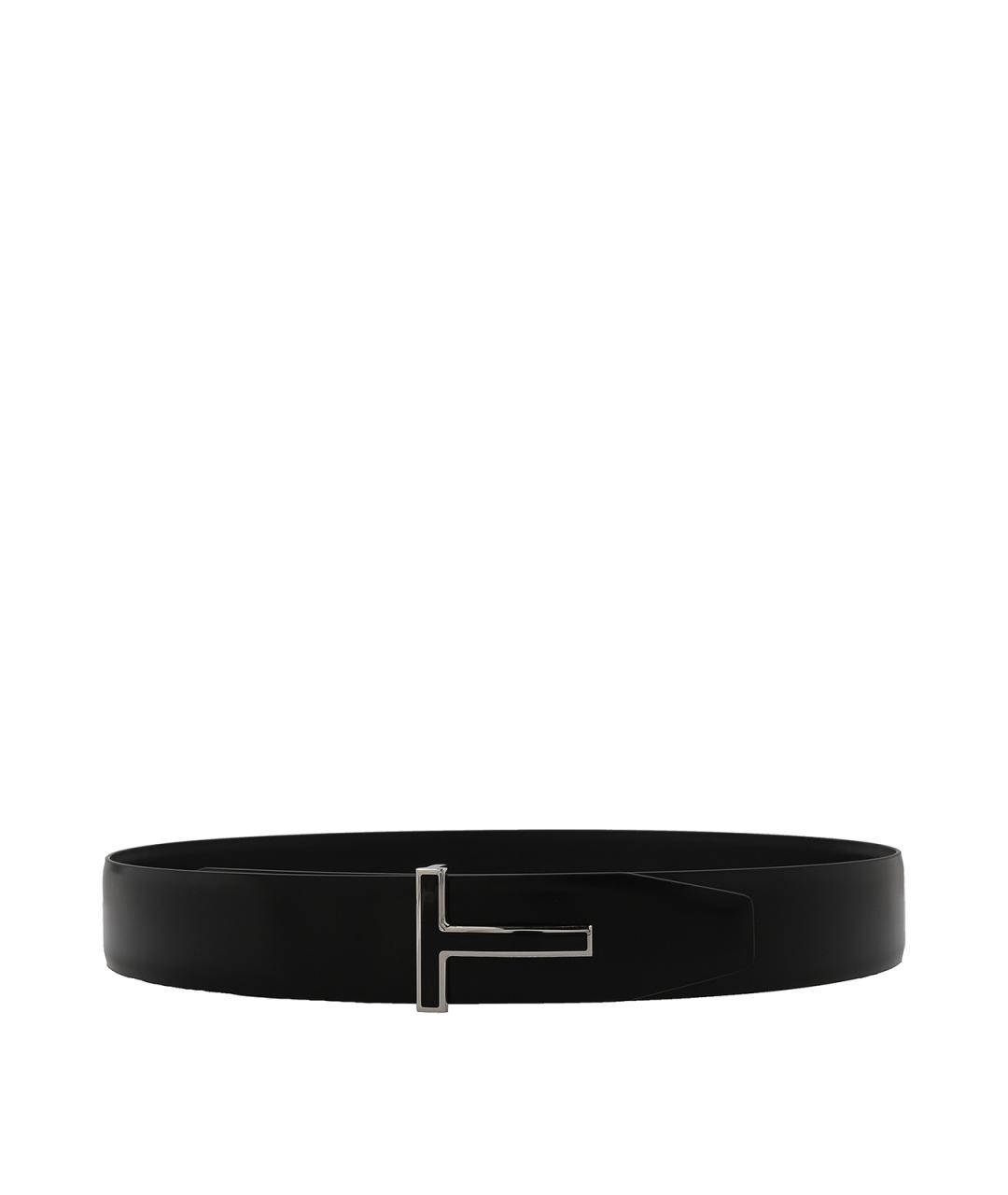 TOM FORD Черный кожаный ремень, фото 1
