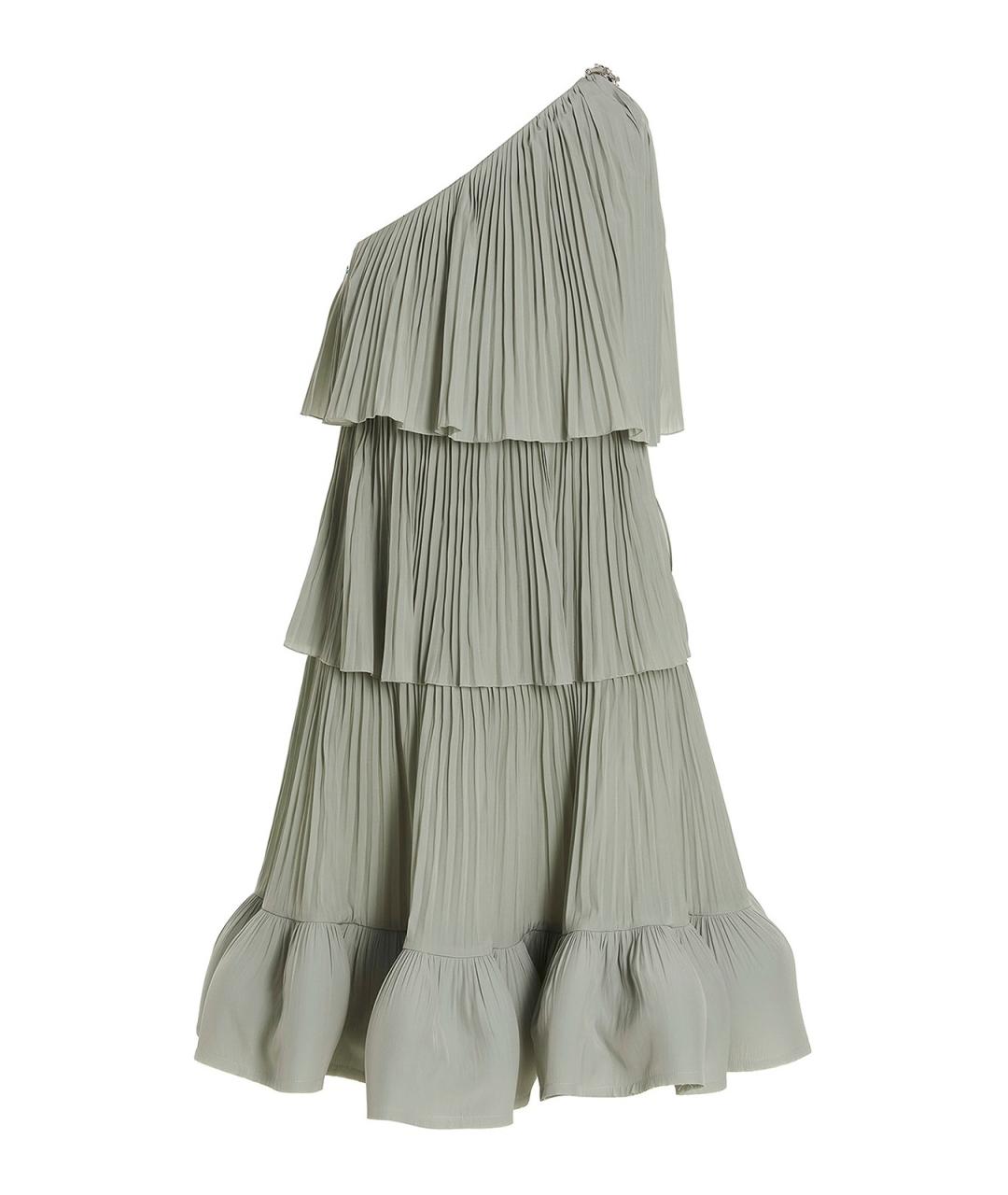 LANVIN Серое полиэстеровое повседневное платье, фото 1