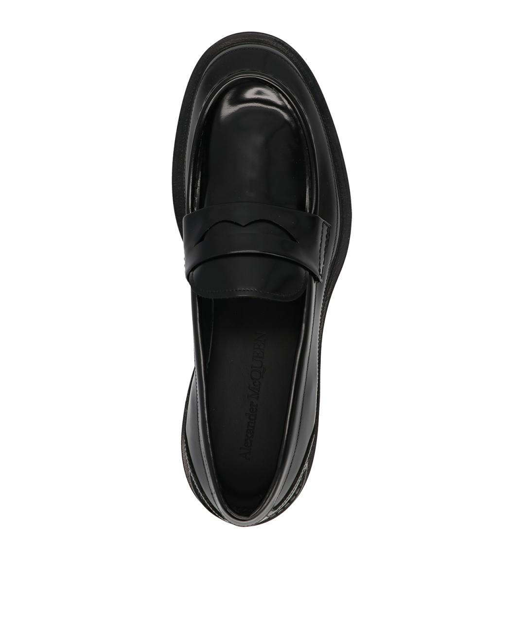 ALEXANDER MCQUEEN Черные кожаные лоферы, фото 3
